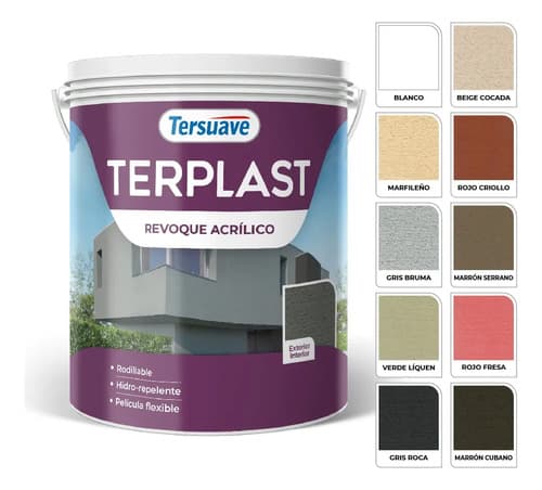 Terplast Revestimiento Texturado Para Rodillo 5kg Color Blanco