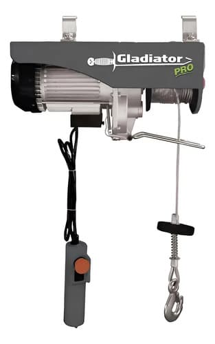 Aparejo Eléctrico 1050w 600k Gladiator Pro Ap8600/25 Negro