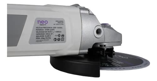 Amoladora Angular Neo 230mm - 2700w - Arranque Suave Gris