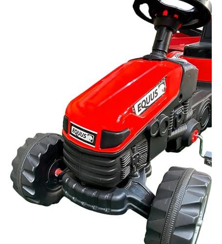 Tractor A Pedal Para Niños Equus Rojo