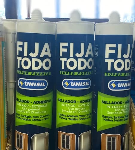 Fija Todo Adhesivo / Sellador Seca Rapido Unisil 290ml