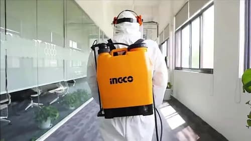Pulverizador Fumigador 16lt Mochila Ingco Hspp4161 Desinfect Color Amarillo Talle 16 Lts