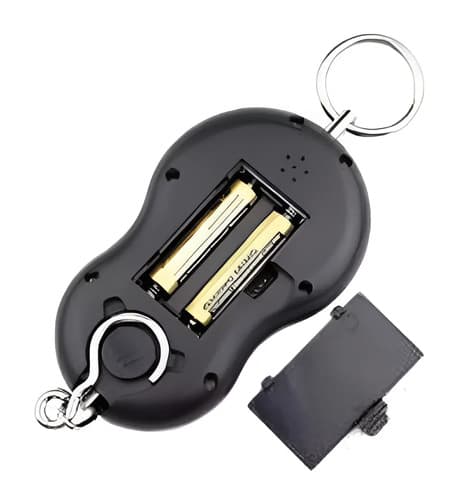Balanza Digital Portátil De Mano Hasta 50 Kg. Valija Pesca Color Amarillo
