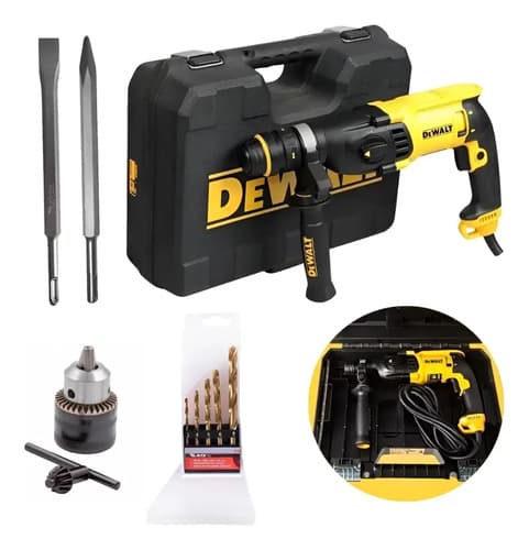 El Martillo Combinado Dewalt D25133k Sds 800 W Viene Con Accesorios Amarillo/negro 50 Hz/60 Hz