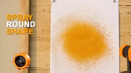 Pistola Rociadora Eléctrica Ingco De Aluminio Con Tacho De 800ml Amarillo