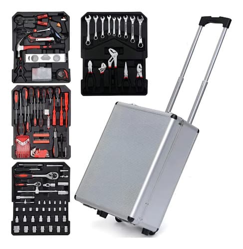 Valija Kit Caja Metalica Herramientas 499 Piezas Dimm Color Plateado