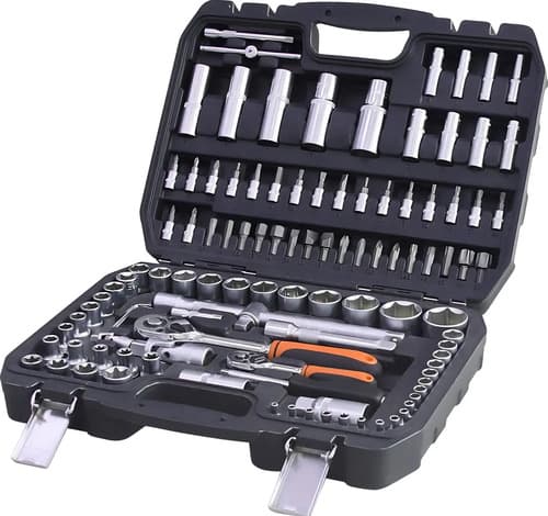 Set Herramientas Lusqtoff Tubo Crique Puntas Maletin 108 Pzs Negro
