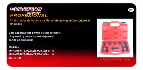 Extractor Volante Moto Magnético - Juego X10 | Eurotech