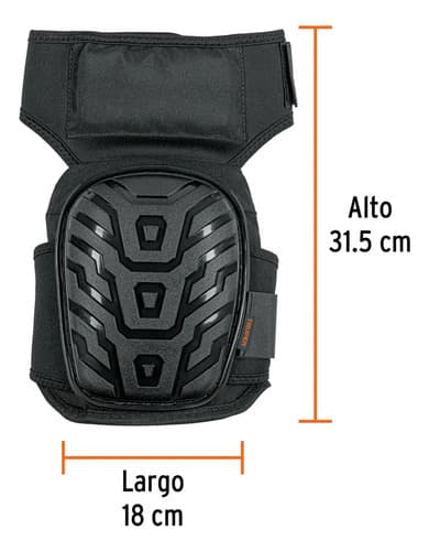 Rodilleras Profesionales De Pvc Truper Negro