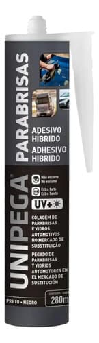 Adhesivo Poliuretano Negro Para Parabrisas Unipega 280 Ml