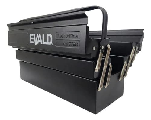 Caja De Herramientas Negra Reforzada Evald De 5 Cajones Tramontina Negro