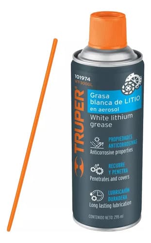 Grasa Blanca De Litio En Aerosol Anticorrosivo 295ml Wt-300g