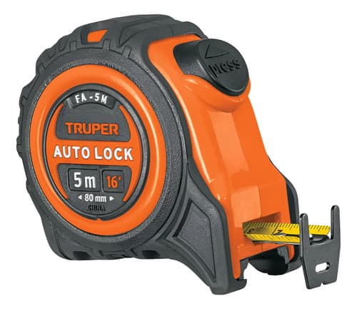 Truper 10747 Cinta Metrica Profesional Anti Impacto 5mt Fa-5m