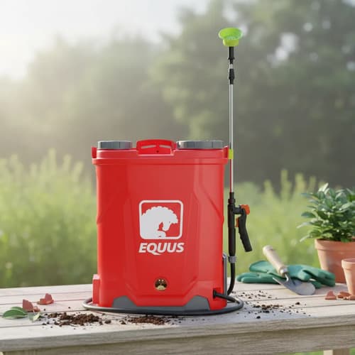 Fumigadora Pulverizadora A Bateria 16 Litros Equus Rojo Rojo