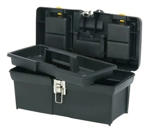 Caja De Herramientas Stanley 16013 Plástico 16 Cierre Metal Negro/amarillo