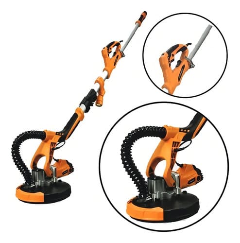 Lijadora Aspiradora Yeso Pared Techo Con Bolsa Lusqtoff Color Naranja Frecuencia 50 Hz