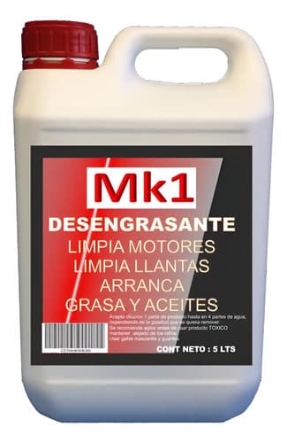 Desengrasante De Motores Limpia Llantas Limpia Hornos 5 Lts