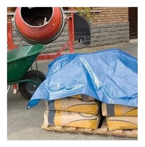 Lona Toldo Tipo Camping 3 X 2 100% Impermeable Con Ojales Color Azul