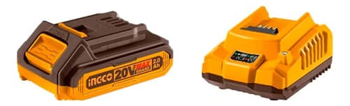 Mini Sierra A Bateria Ingco Cgsli20581 Espada 5 5m/s Color Amarillo