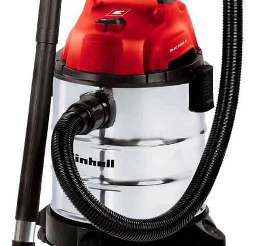 Aspiradora Industrial Einhell Expert Tc-vc 1820 S De Tambor 20 L Para Líquidos Y Sólidos Rojo/plata