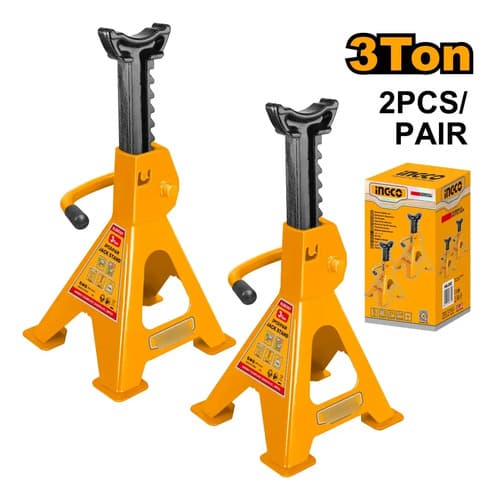 Set X2 Soporte Caballete Gato Hidraulico 3ton Ingco Hjs0301