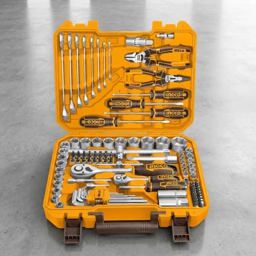 Set X 105 Herraminetas Combinadas En Valija Ingco Naranja Claro