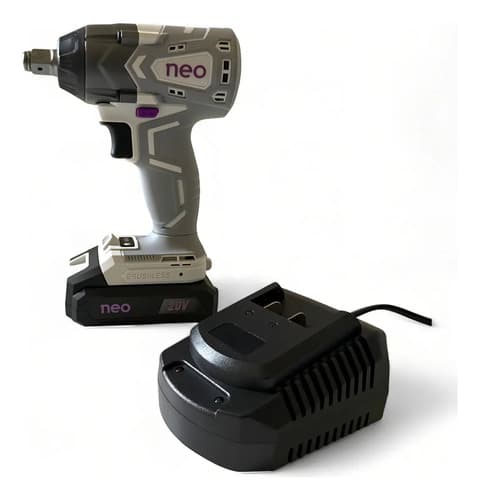 Llave De Impacto 1/2 A Bateria Neo 20v 420n/m 2ah Li1042-20 Color Gris Y Violeta Frecuencia 50 Hz 60 Hz Gris Violeta