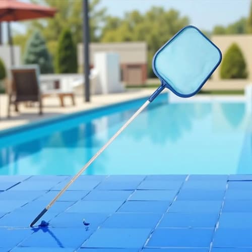 Calderin Plano Para Piscina Con Mango 155 Cms Largo Mf Shop