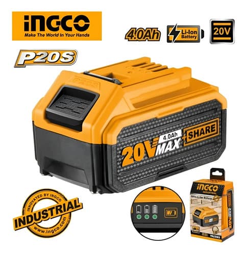 Bateria 4ah Litio 20v Volt Ingco Para Linea Multiple Herrami