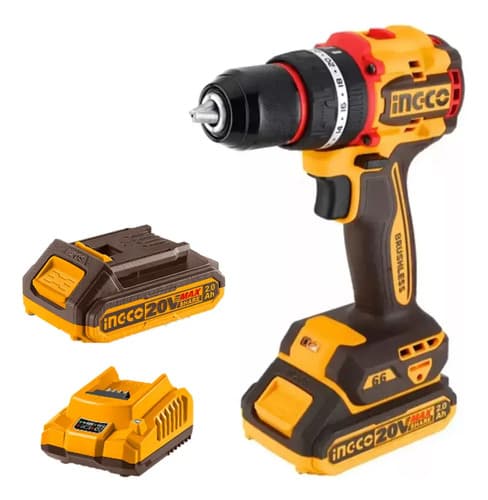 Taladro Atornillador Inalámbrico Ingco Cidli20668 Amarillo 50/60