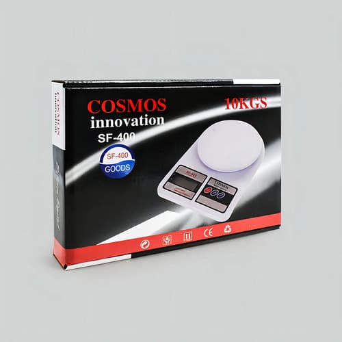 Balanza De Cocina Digital Cosmos Sf-400 Hasta 10 Kg Blanco