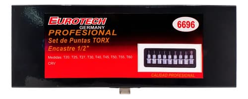 Puntas Torx T20-60 - Dado Tubo Encastre 1/2 | Eurotech