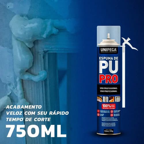 Espuma De Poliuretano Expandido Unipega Por 750 Cc