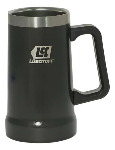 Vaso Chopero Lüsqtoff 700 Ml Negro Acero Inoxidable Termico Negro Chopero