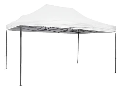 Gazebo Plegable 3 X 4,5 Reforzado E Impermeable Filtro Uv30 Color Blanco