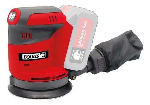Lijadora Roto Orbital Inalámbrica 21v Equus - Solo Cuerpo Rojo 50/60
