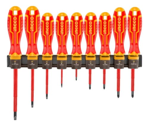 Set De 9pcs Destornilladores Aislados Ingco Hkisd0908