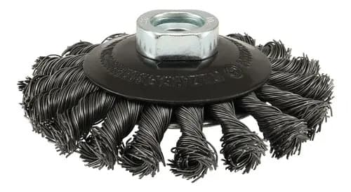 Cepillo Cónico De Alambre Trenzado Ø 100 Mm Crossmaster 9980