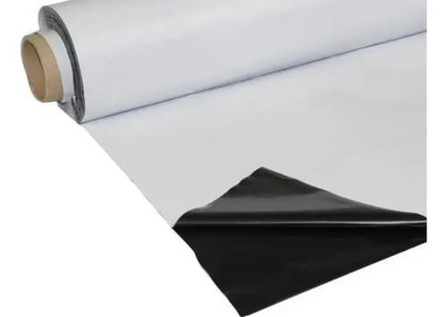 Toldo Obelisco 4x4m Protección Uv Y Agua Nylon Silo Blanco/negro