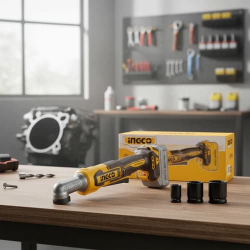Llave De Impacto Angular 20v 80nm Ingco Caiwli2081 Naranja Claro 50/60