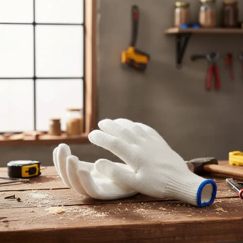 Par De Guantes Lana Proteccion Trabajo Wadfow