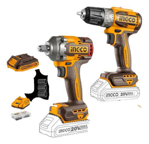 Set Llave Impacto 400nm + Atornillador Ckli20271 - Smf Color Naranja Claro