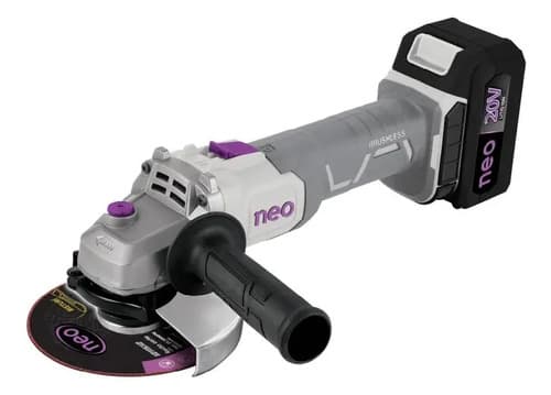 Amoladora Angular Brushless Neo Con Batería Y Cargador Gris