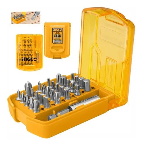 Set De Puntas 29 Pz + Adaptador Para Atornillador Industrial