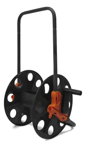 Portamanguera Telescópico Tushop Con Enrollador Y Manguera Pvc 20m