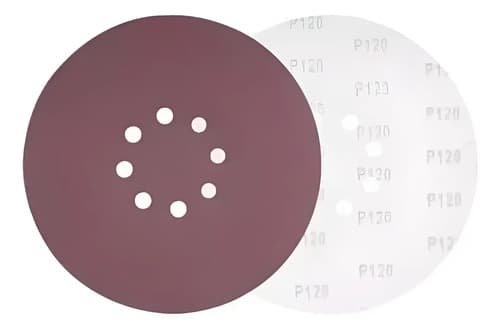 Lijadora Hnt Grano 120 Disco Velcro 225mm Yeso Rojo