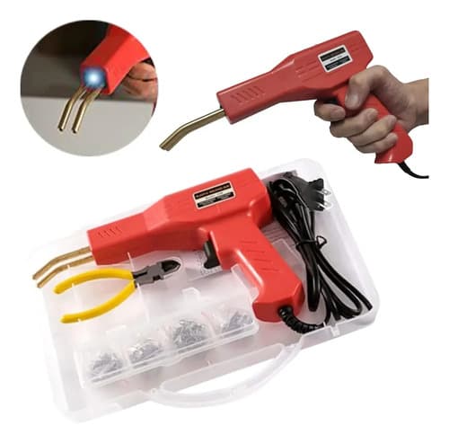 Máquina De Soldar Plástico 50w Con Kit Para Paragolpes Negro