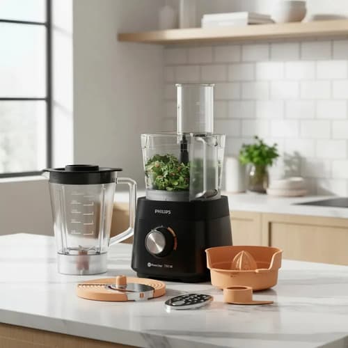 Procesador De Alimentos Philips Hr7302/90 750w Accesorios Ub Negro