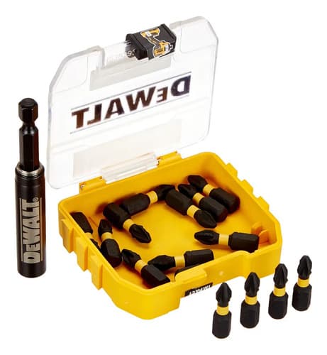 Juego Puntas 15 Pcz Pz2 25mm + Alargue - Dewalt Dt70618t-qz