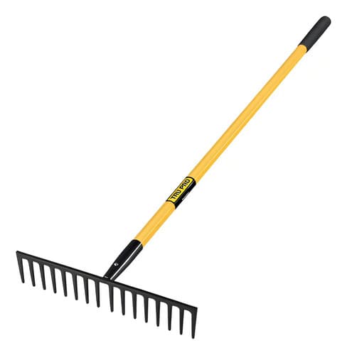 Rastrillo Recto 16 Dientes Cabo Fibra Vidrio 152cm Truper